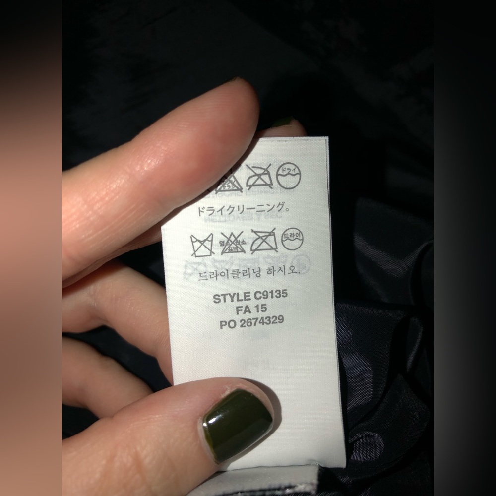 J Crew Navy Metallic Tweed Zip Mini Skirt - Picture 9 of 10